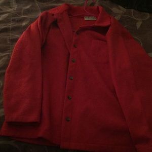 Red Pea Coat